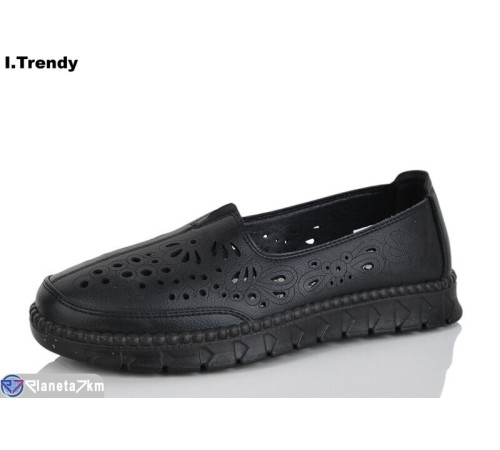 Туфлі жіночі на літо (8 пар р.36-41) чорний  "Trendy"