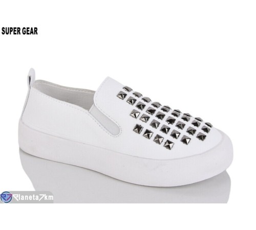 Сліпони дитячі на весну/осінь (6 пар р.32-37) білий  "Super Gear"