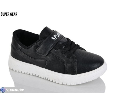 Дитячі кросівки на весну/осінь (6 пар р.31-36) чорний  "Super Gear"