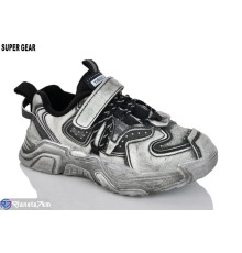 Дитячі кросівки на весну/осінь (6 пар р.32-37) сірий  "Super Gear"
