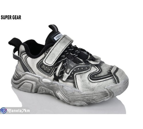 Дитячі кросівки на весну/осінь (6 пар р.32-37) сірий  "Super Gear"