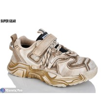 Дитячі кросівки на весну/осінь (6 пар р.32-37) бежевий  "Super Gear"