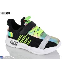 Дитячі кросівки на весну/осінь (6 пар р.31-36) чорний  "Super Gear"