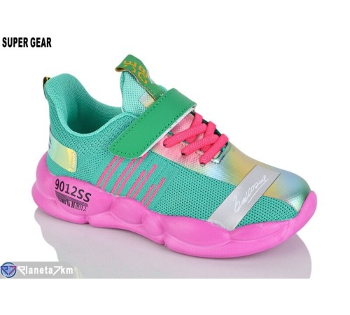 Дитячі кросівки на весну/осінь (6 пар р.31-36) зелений  "Super Gear"