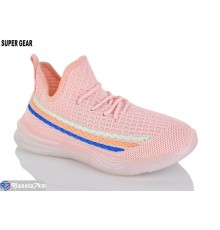 Дитячі кросівки на літо (12 пар р.32-37) рожевий  "Super Gear"