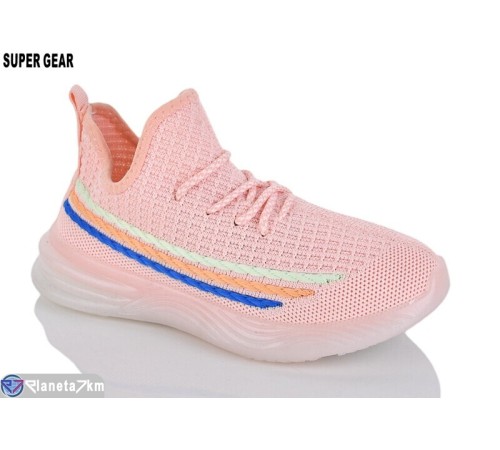 Дитячі кросівки на літо (12 пар р.32-37) рожевий  "Super Gear"