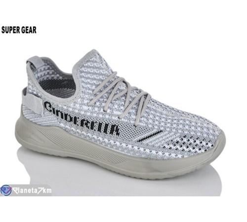 Дитячі кросівки на літо (12 пар р.31-36) сірий  "Super Gear"