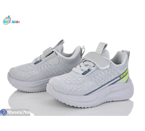 Дитячі кросівки на весну/осінь (8 пар р.21-26) сірий  "BBT"