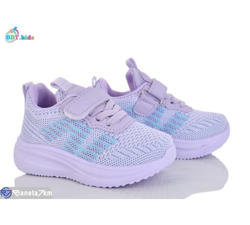 Дитячі кросівки на весну/осінь (8 пар р.21-26) фіолетовий  "BBT"