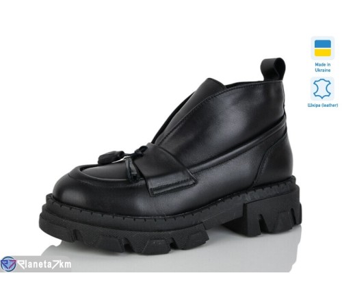 Черевики жіночі на зиму (6 пар р.36-40) чорний  "LINA"