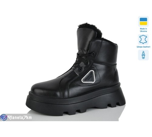 Черевики жіночі на зиму (6 пар р.36-40) чорний  "LINA"