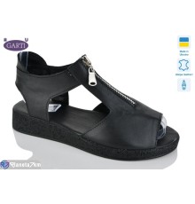 Босоніжки жіночі на літо (6 пар р.36-40) чорний  "Garti"