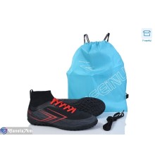 Футбольне взуття чоловіче на весну/осінь (8 пар р.40-45) чорний  "Kamila"