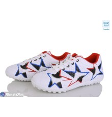 Футбольне взуття дитяче на весну/осінь (6 пар р.36-40) білий  "Kamila"