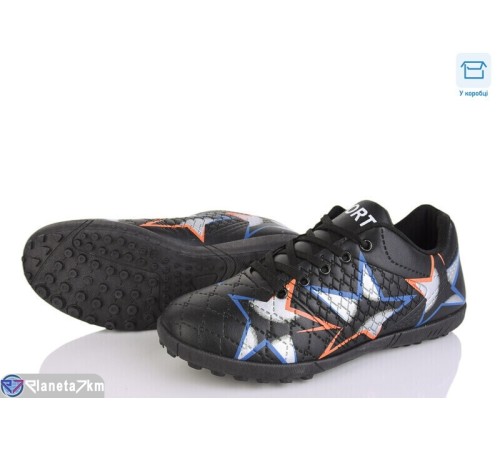 Футбольне взуття дитяче на весну/осінь (6 пар р.36-40) чорний  "Kamila"