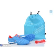 Футбольне взуття дитяче на весну/осінь (8 пар р.35-40) блакитний  "Kamila"