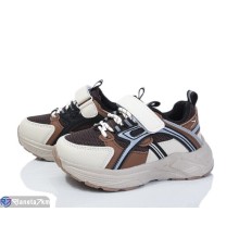 Дитячі кросівки на весну/осінь (8 пар р.26-31) коричневий  "Kamila"