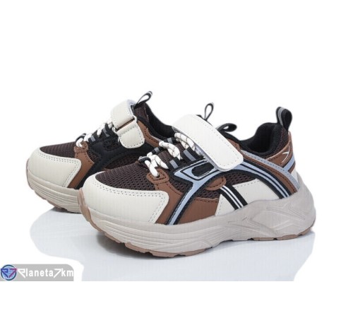 Дитячі кросівки на весну/осінь (8 пар р.26-31) коричневий  "Kamila"