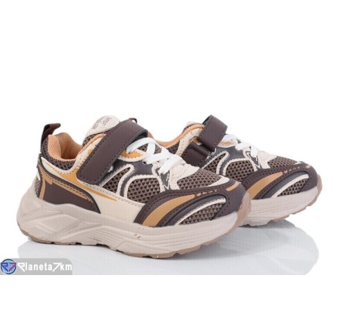 Дитячі кросівки на весну/осінь (8 пар р.26-31) коричневий  "Kamila"