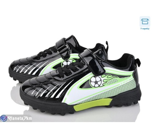 Футбольне взуття дитяче на весну/осінь (6 пар р.32-37) чорний  "Kamila"