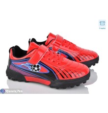 Футбольне взуття дитяче на весну/осінь (6 пар р.32-37) червоний  "Kamila"