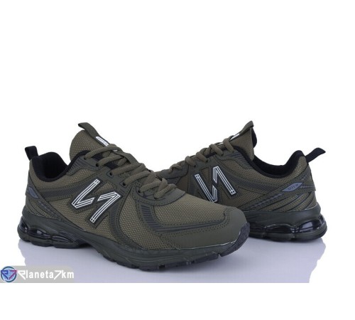 Кросівки чоловічі на весну/осінь (8 пар р.41-46) зелений  "Mirella"