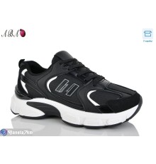 Кросівки жіночі на весну/осінь (8 пар р.37-41) чорний  "Aba"