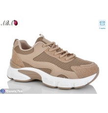 Кросівки жіночі на весну/осінь (8 пар р.37-41) коричневий  "Aba"