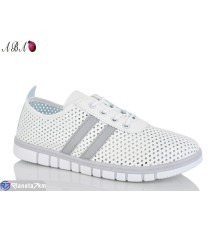 Кросівки жіночі на літо (8 пар р.39-43) білий  "Aba"