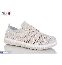 Кросівки жіночі на літо (8 пар р.37-41) бежевий  "Aba"