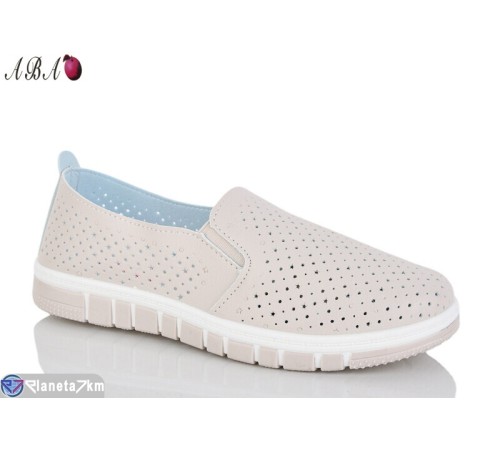 Сліпони жіночі на літо (8 пар р.37-41) бежевий  "Aba"