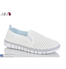 Сліпони жіночі на літо (8 пар р.37-41) білий  "Aba"