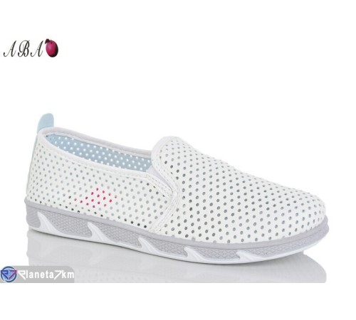 Сліпони жіночі на літо (8 пар р.37-41) білий  "Aba"