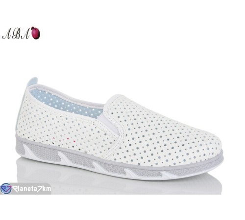 Сліпони жіночі на літо (8 пар р.37-41) білий  "Aba"