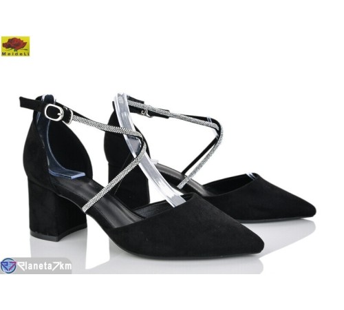 Туфлі жіночі на літо (6 пар р.36-40) чорний  "Mei De Li"