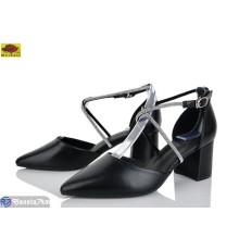 Туфлі жіночі на літо (6 пар р.36-40) чорний  "Mei De Li"