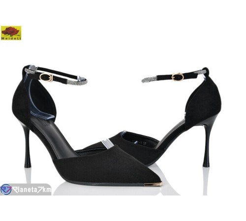 Туфлі жіночі на літо (6 пар р.36-40) чорний  "Mei De Li"