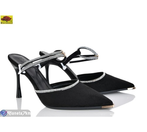 Туфлі жіночі на літо (6 пар р.36-40) чорний  "Mei De Li"