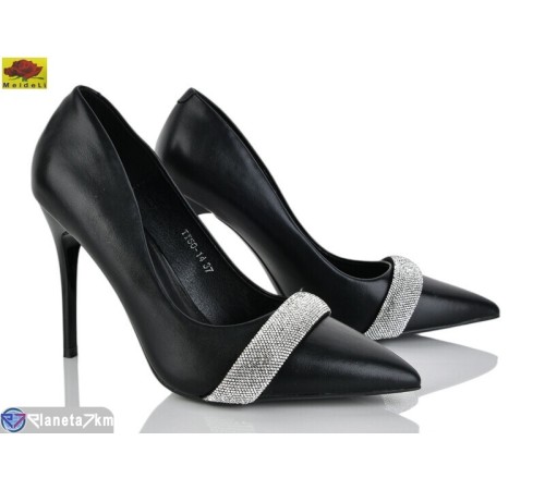 Туфлі жіночі на весну/осінь (6 пар р.36-40) чорний  "Mei De Li"