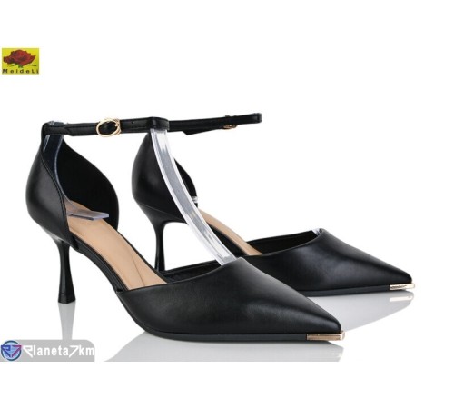 Туфлі жіночі на літо (6 пар р.36-40) чорний  "Mei De Li"