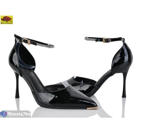 Туфлі жіночі на літо (6 пар р.36-40) чорний  "Mei De Li"