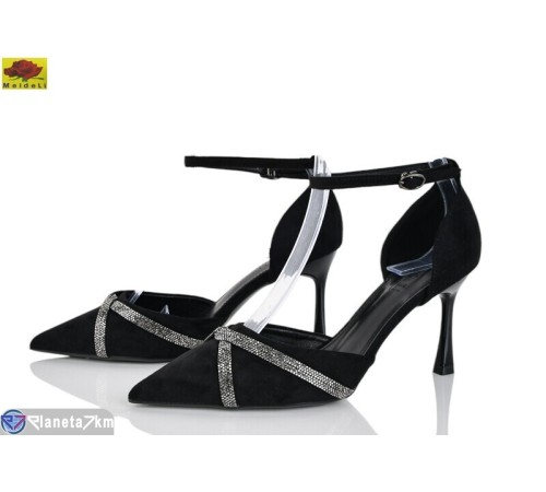 Туфлі жіночі на літо (6 пар р.36-40) чорний  "Mei De Li"