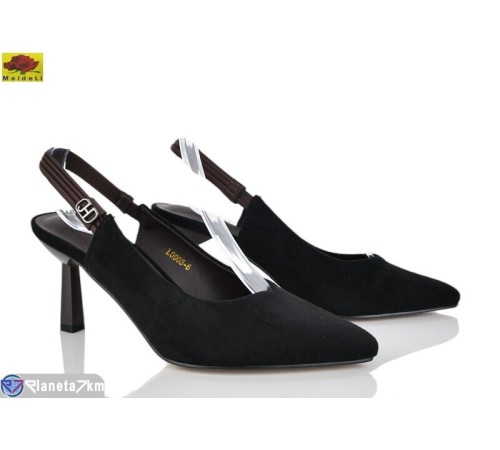 Туфлі жіночі на літо (6 пар р.36-40) чорний  "Mei De Li"