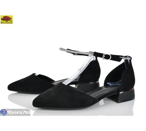 Туфлі жіночі на літо (6 пар р.36-40) чорний  "Mei De Li"