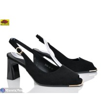 Босоніжки жіночі на літо (6 пар р.36-40) чорний  "Mei De Li"