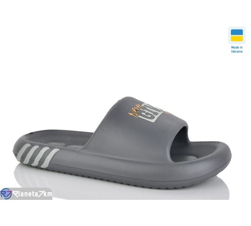 Шлепки чоловічі на літо (8 пар р.41-45) сірий  "MURMUR"