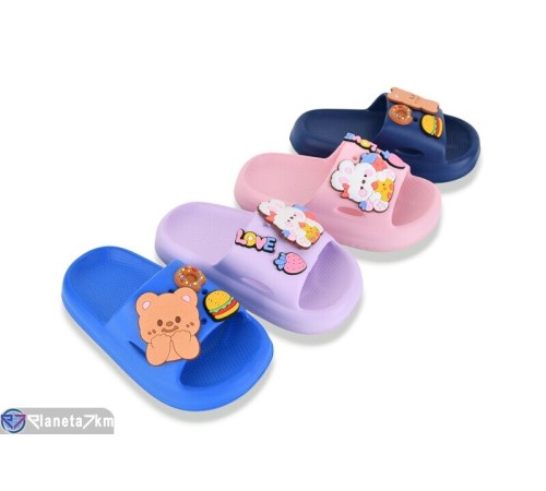 Шлепки дитячі на літо (12 пар р.24-29) мікс  "Melinda"