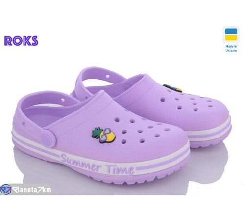 Кроки дитячі на літо (8 пар р.33-36) фіолетовий  "Roks"