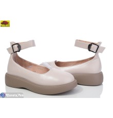 Дитячі туфлі на весну/осінь (6 пар р.33-38) бежевий  "Mei De Li"