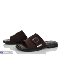 Шлепки жіночі на літо (8 пар р.36-41) коричневий  "LOREDANA"